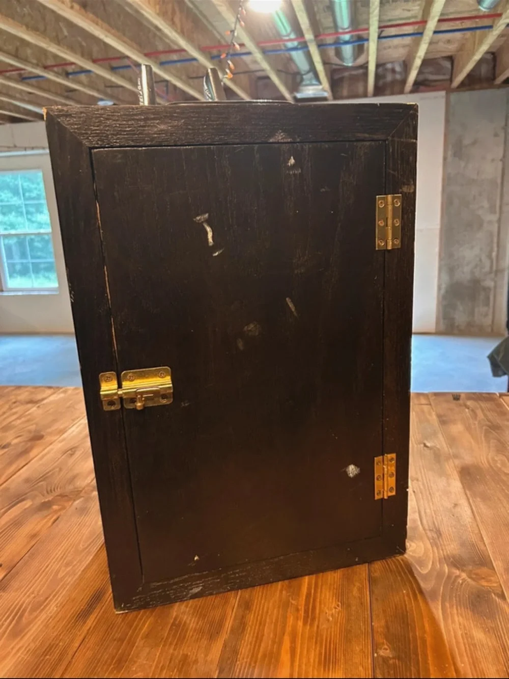 Budweiser Black Dual Tap wooden Kegerator Tower with Silver Handles